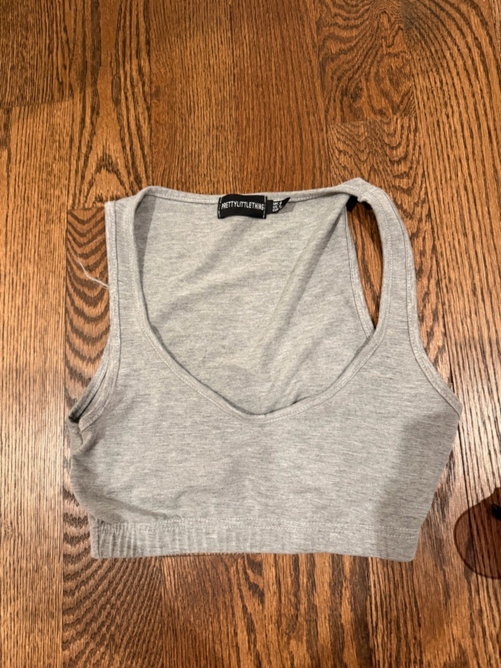 PrettyLittleThing Gray Bra Top